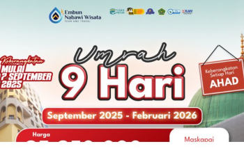 Umrah 9 Hari – Berangkat Setiap Hari AHAD